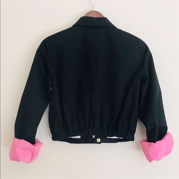 Dsquared2 Black Zip Up Jacket SZ 2 - Picture 3 of 6